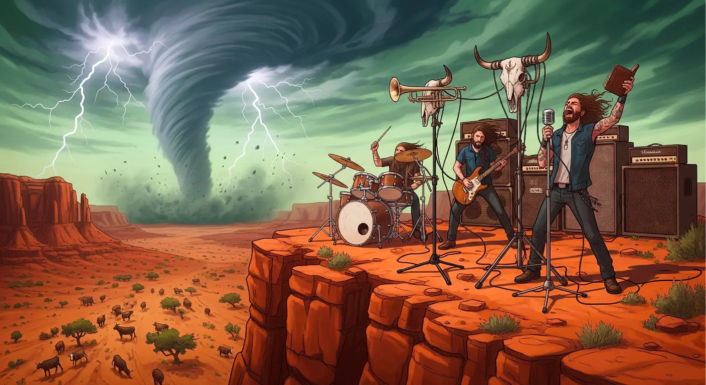 Ranchos Crucifixion — southwest doom metal and desert rock on Rodeo Reverb Records